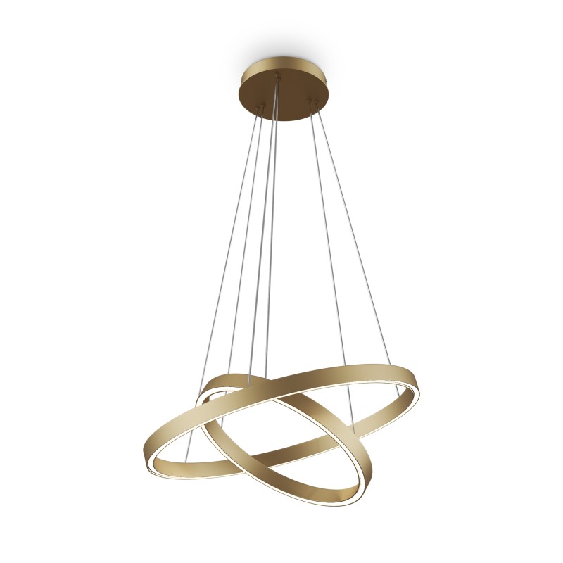 MAYTONI Lampa wisząca Rim 61W LED 3500lm 3000K 85 CRI  MOD058PL-L55BS3K