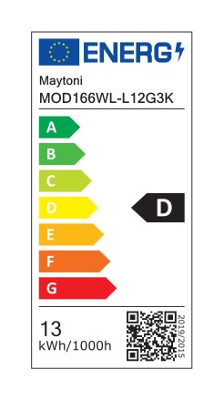 MAYTONI Lampa ścienna (kinkiet) Tau 13W LED 600lm 3000K 80 CRI  MOD166WL-L12G3K