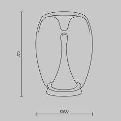 MAYTONI Lampa stołowa Splash 9W LED 800lm 3000K 80 CRI  MOD282TL-L15G3K1
