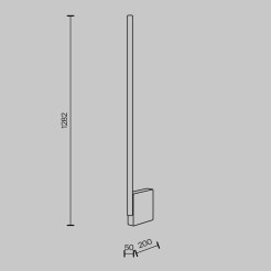 MAYTONI Lampa podłogowa Solid 24W LED 2350lm 3000K 80 CRI  MOD277FL-L24GR3K
