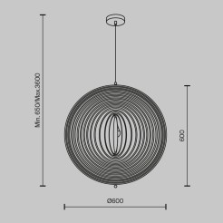 MAYTONI Lampa wisząca Roots 40W E27 MOD197PL-01W2