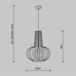 MAYTONI Lampa wisząca Roots 40W E27 MOD193PL-01W1