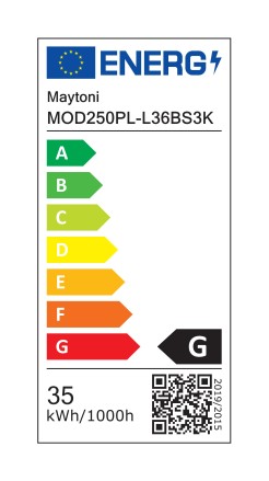 MAYTONI Lampa wisząca Petra 35W LED 2400lm 3000K 80 CRI  MOD250PL-L36BS3K