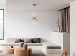 MAYTONI Lampa wisząca Node 18W LED 1200lm 3000K 90 CRI  MOD165PL-L18G3K