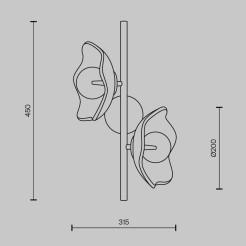 MAYTONI Lampa ścienna (kinkiet) Miracle 28W G9 MOD207WL-02BS