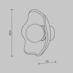 MAYTONI Lampa ścienna (kinkiet) Miracle 28W G9 MOD207WL-01BS