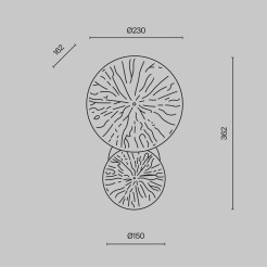 MAYTONI Lampa ścienna (kinkiet) Lovetann 40W E14 MOD082WL-01G