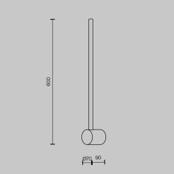 MAYTONI Lampa ścienna (kinkiet) Light stick 7W LED 500lm 3000K 80 CRI  MOD237WL-L6B3K