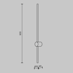 MAYTONI Lampa ścienna (kinkiet) Light stick 10W LED 750lm 3000K 80 CRI  MOD237WL-L11B3K