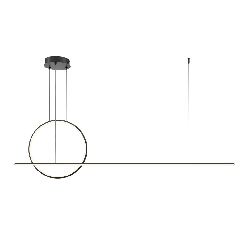 MAYTONI Lampa wisząca Halo 40W LED 1500lm 3000-4000K 80 CRI  MOD247PL-L49BK