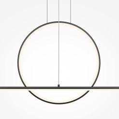 MAYTONI Lampa wisząca Halo 40W LED 1500lm 3000-4000K 80 CRI  MOD247PL-L49BK