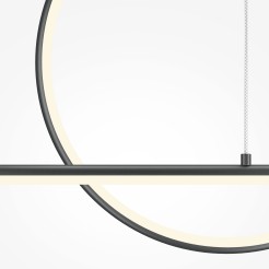 MAYTONI Lampa wisząca Halo 40W LED 1500lm 3000-4000K 80 CRI  MOD247PL-L49BK