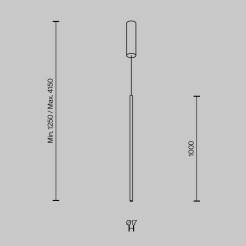 MAYTONI Lampa wisząca Halo 15W LED 1100lm 2600-3500K 80 CRI  MOD246PL-L24BSK1