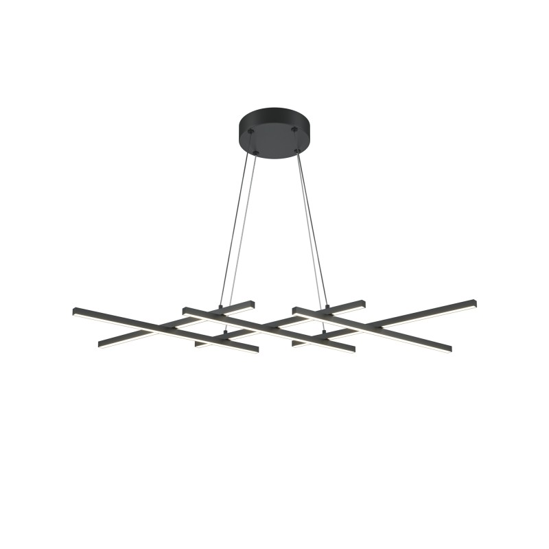 MAYTONI Lampa wisząca Halo 40W LED 800lm 3000-4000K 80 CRI  MOD244PL-L50BK