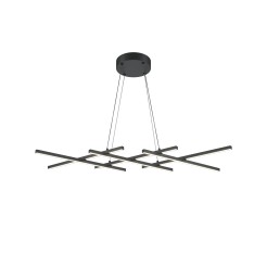 MAYTONI Lampa wisząca Halo 40W LED 800lm 3000-4000K 80 CRI  MOD244PL-L50BK