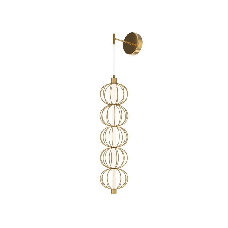 MAYTONI Lampa ścienna (kinkiet) Golden Cage 17W LED 1100lm 3000K 80 CRI  MOD216WL-L10G3K