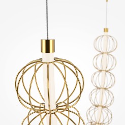 MAYTONI Lampa wisząca Golden Cage 107W LED 6110lm 3000K 80 CRI  MOD216PL-L55G3K