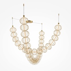 MAYTONI Lampa wisząca Golden Cage 107W LED 6110lm 3000K 80 CRI  MOD216PL-L55G3K