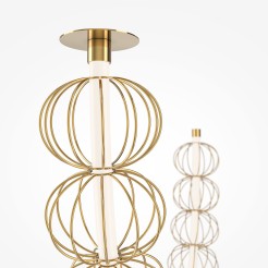 MAYTONI Lampa wisząca Golden Cage 117W LED 6400lm 3000K 80 CRI  MOD216PL-L42G3K