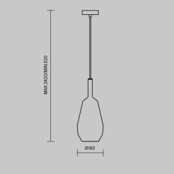 MAYTONI Lampa wisząca Duality 60W E27 MOD271PL-01B8