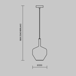 MAYTONI Lampa wisząca Duality 60W E27 MOD271PL-01B6
