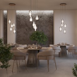 MAYTONI Lampa wisząca Drop 80W LED 9300lm 3000K 80 CRI  MOD273PL-L80CH3K