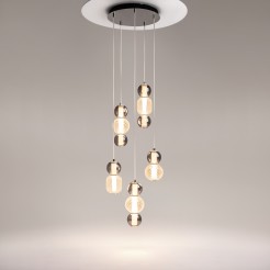 MAYTONI Lampa wisząca Drop 80W LED 9300lm 3000K 80 CRI  MOD273PL-L80CH3K