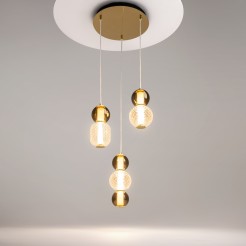 MAYTONI Lampa wisząca Drop 33W LED 4000lm 3000K 80 CRI  MOD273PL-L33G3K