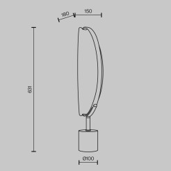 MAYTONI Lampa stołowa Breeze 15W LED 870lm 3000K 80 CRI Dimmable  MOD281TL-L15BS3K