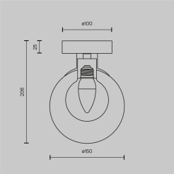 MAYTONI Lampa ścienna (kinkiet) Basic form 20W G9 MOD521WL-01G1