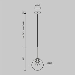 MAYTONI Lampa wisząca Basic form 20W G9 MOD521PL-01G3