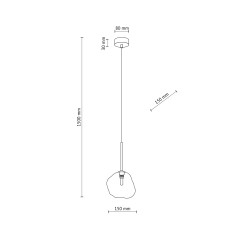 LAVA BROWN LAMPA WISZĄCA 1XG9 11025
