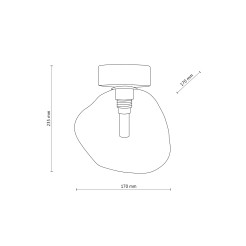 LAVA BROWN LAMPA SUFITOWA 1XG9 11034