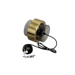 Lampa wisząca Miele dymna 1xE27 LP-866/1P SM/GD