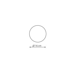 Plafon Platillo 16 cm czarny LED CCT LP-8102/1C-6W BK CCT