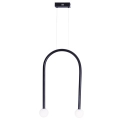 MAXLIGHT P0513 LAMPA WISZĄCA ENIGMA CZARNA 