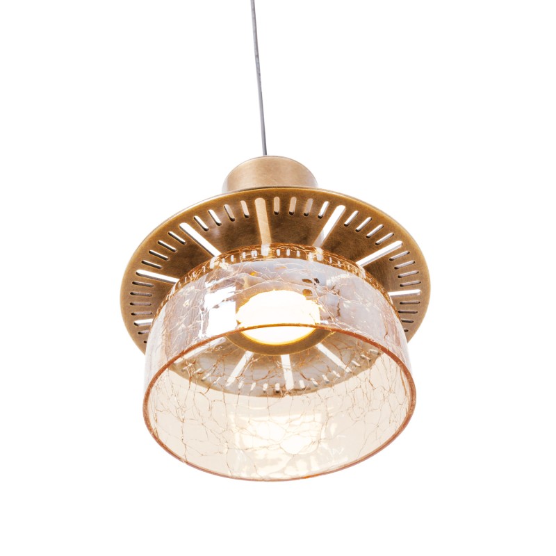 MAXLIGHT P0601 LAMPA WISZĄCA SIGNATURE A AMBER GLASS