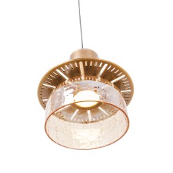 MAXLIGHT P0601 LAMPA WISZĄCA SIGNATURE A AMBER GLASS