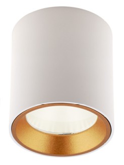 MAXLIGHT C0155 LAMPA SUFITOWA TUB OKRĄGŁY BIAŁY+ PIERŚCIEŃ OZDOBNY BIAŁY RC0155/C0156 WHITE