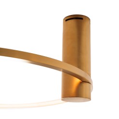 MAXLIGHT C0239 PLAFON QUEEN 60CM  BRUSHED GOLD 15W 3000K  