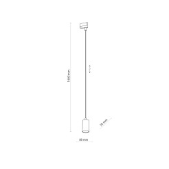 TRACER TRÓJOBWODOWY TOP BLACK WISZĄCY 1 GU10 4844