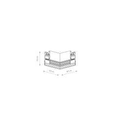 LVM RECESSED HORIZONTAL CORNER 11622