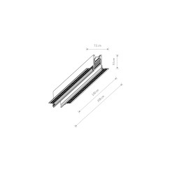 LVM RECESSED TRACK 1M 11624