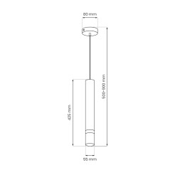 Lampa wisząca JOKER CASHMERE/GOLD 1xGU10 MLP2331