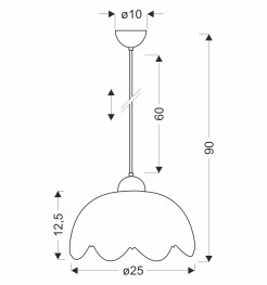 Lampa wisząca COLORI chabrowa 1x60W E27 biały klosz nowoczesna oprawa oświetleniowa do salonu sypialni kuchni jadalni wnętrz domowych 31-47953