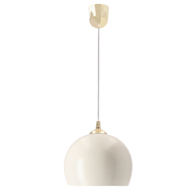 Lampa wisząca PONTE złota 1x40W E27 elegancki szklany klosz maślany nowoczesna oprawa do salonu sypialni kuchni jadalni 31-48035