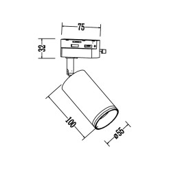 Oprawa Pipe Ring Track Biały 1xGU10 ML2066
