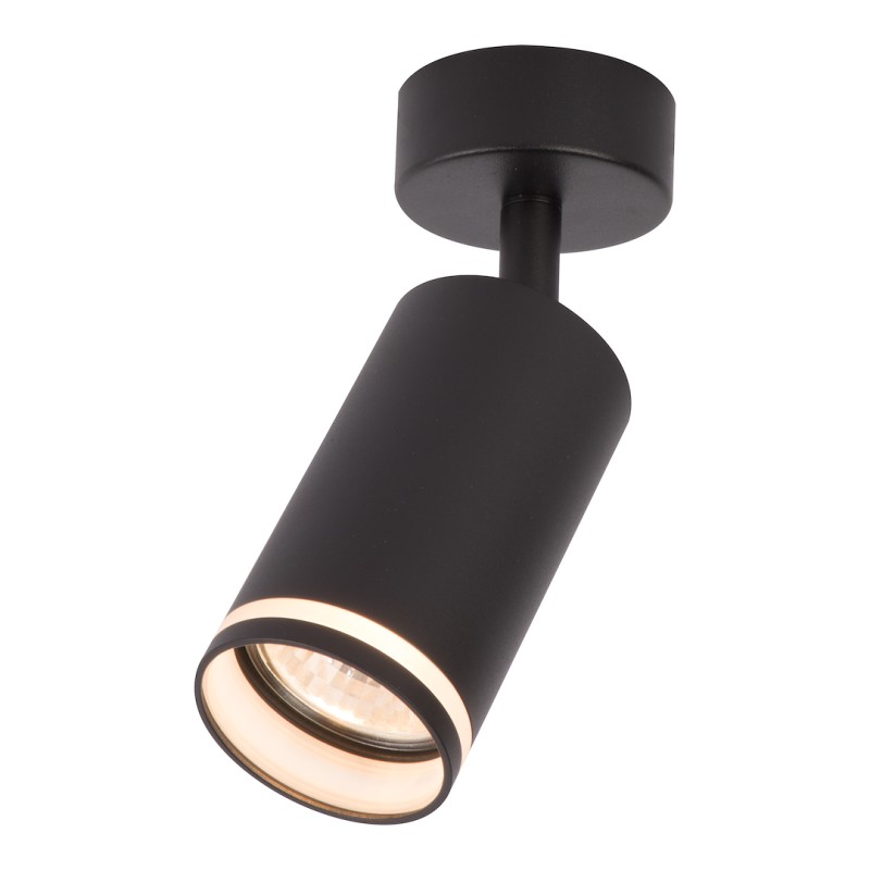 Oprawa Pipe Ring Spot Czarny 1xGU10 ML2067