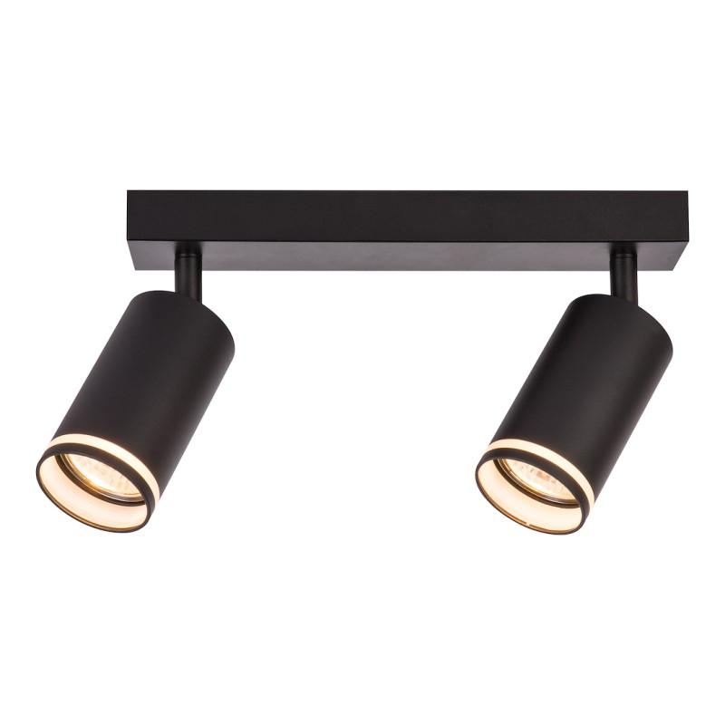 Oprawa Pipe Ring Spot Czarny 2xGU10 ML2069
