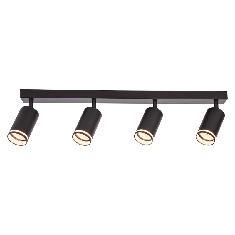 Oprawa Pipe Ring Spot Czarny 4xGU10 ML2073